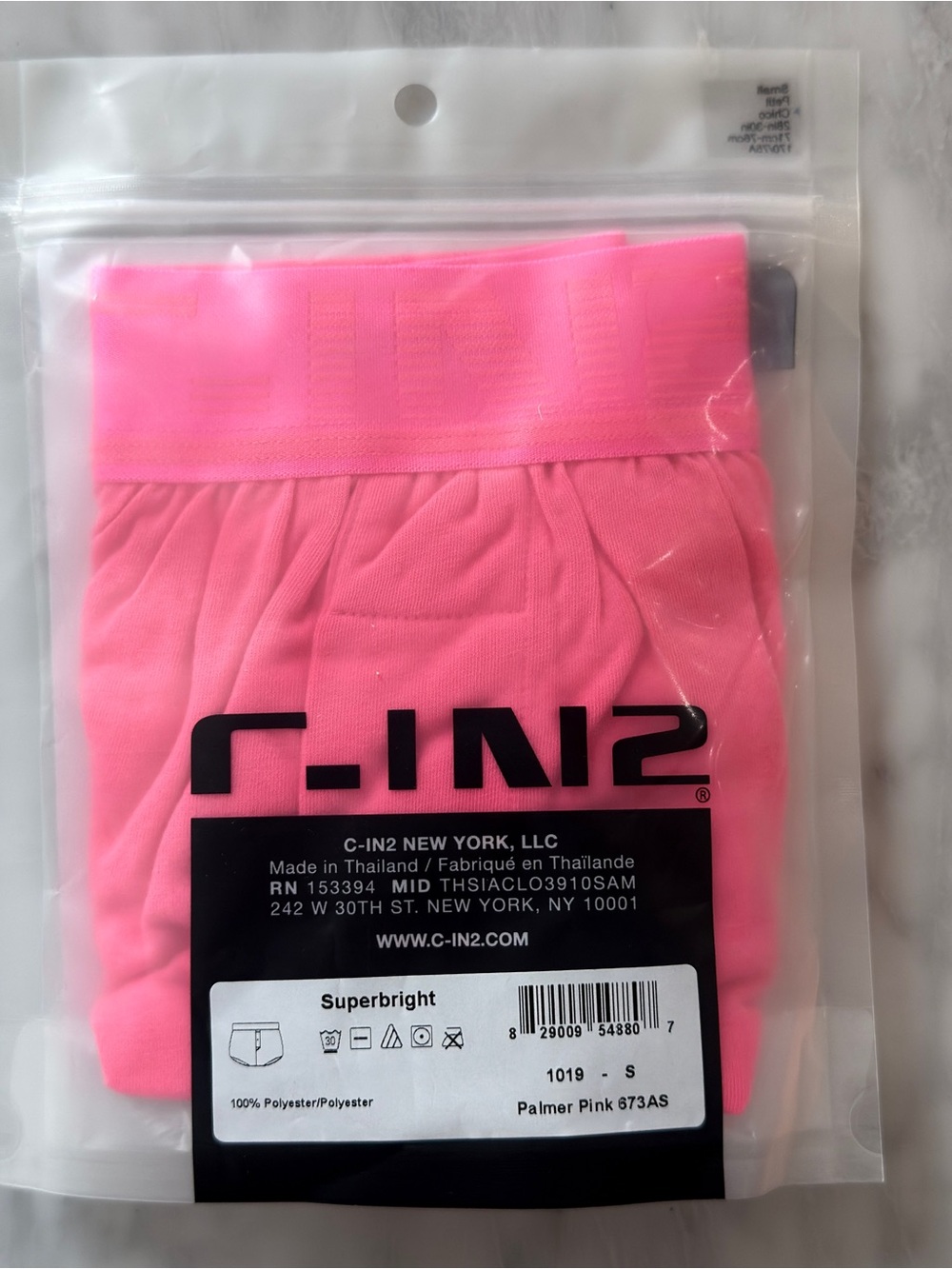 C-IN2 Superbright Men's Hot Pink Stretch Boxer Briefs